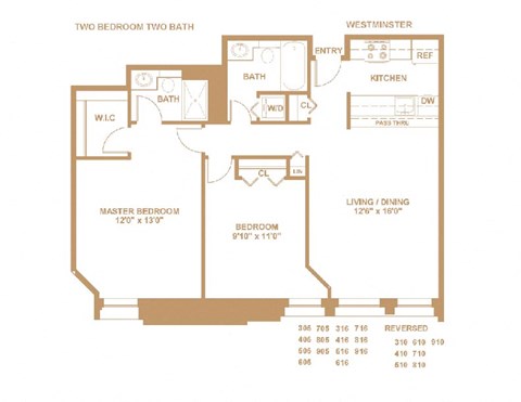 2 bed 2 bath B at The Pennsylvanian Apartments, Pittsburgh